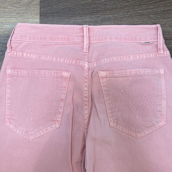 MOTHER The Rascal Ankle Snipper Pink Jeans Sz 26 - Picture 15 of 16